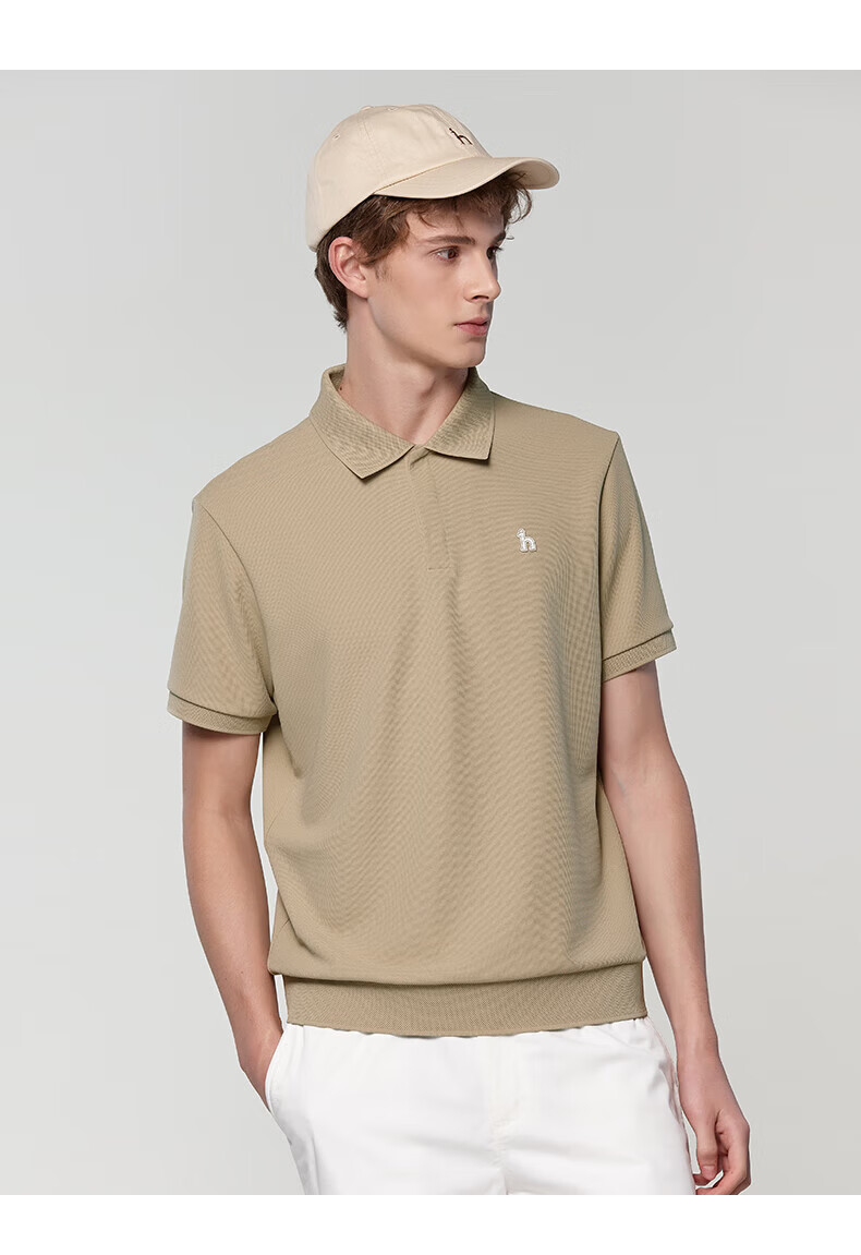 HAZZYS Men's Summer Moisture-Wicking Quick-Dry 3A Antibacterial Short Sleeve Polo Shirt ASTZE0CBEC8 10